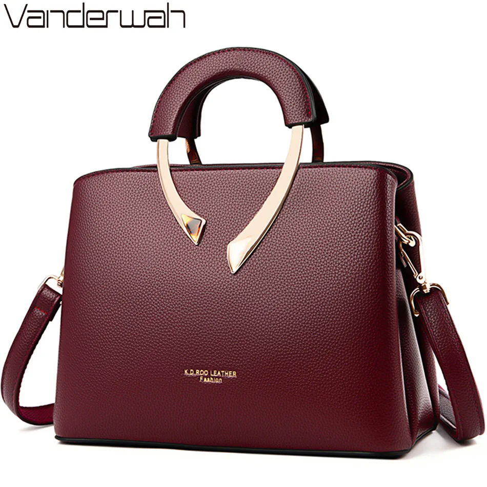 Women'S Tote Bags Designer - ORIJINAL VANDERWAH Yüksek Kaliteli Pu Deri