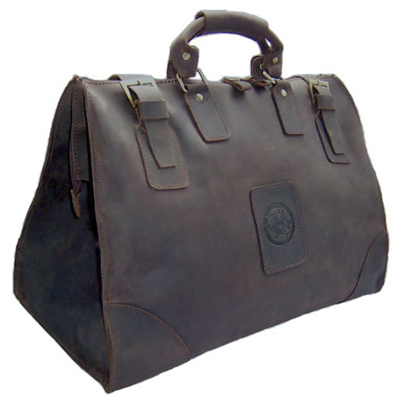 Doctor Bag Leather - Vintage Crazy Horse Hakiki Deri Erkek