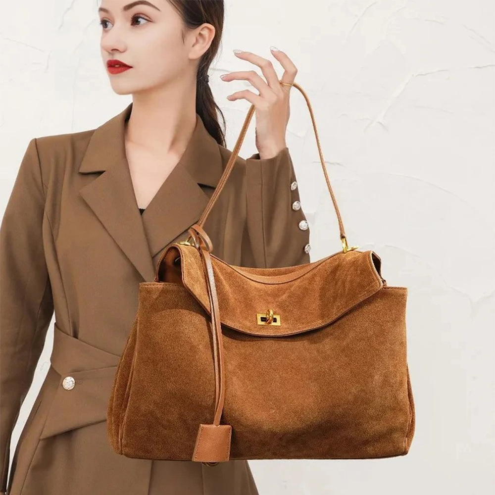 Women'S Tote Bags Designer - Sonbahar Kış kadın Süet hakiki deri