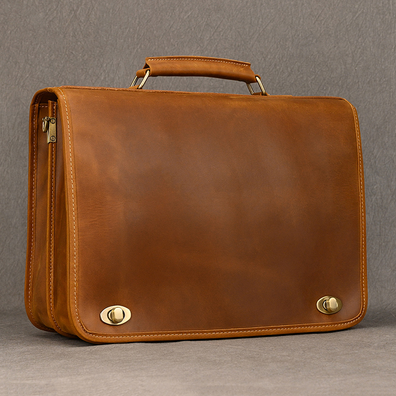Doctor Bag Leather - Özelleştirmek hakiki deri Laptop çantası iş