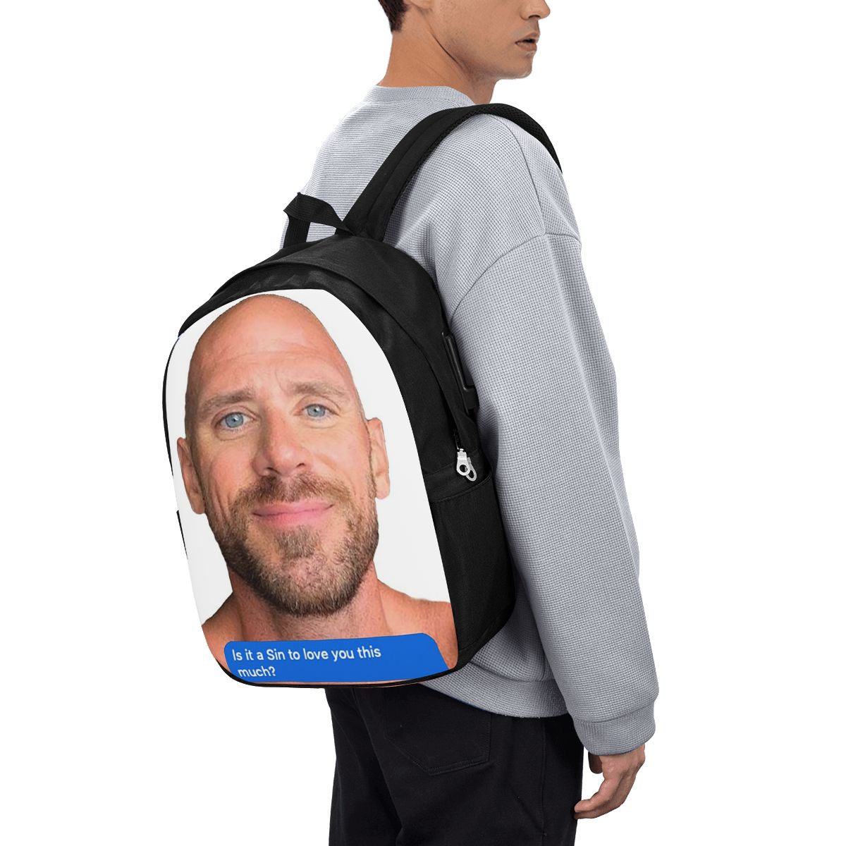 Women'S Bag - Johnny Sins Flirty Text Bubble Sırt