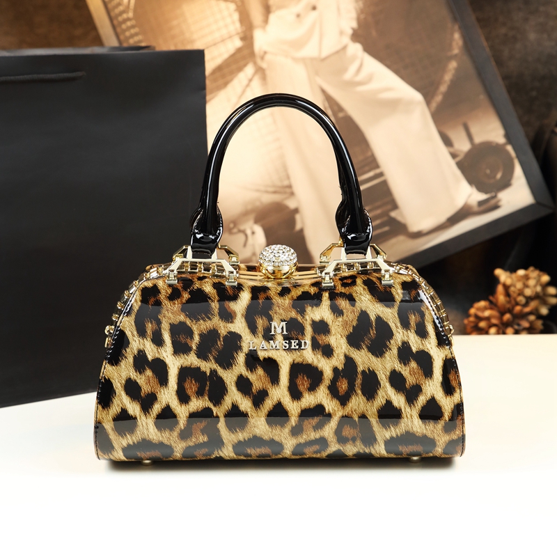 Doctor Bag Leather - Lüks Moda Kadın Çanta Kadın kristal