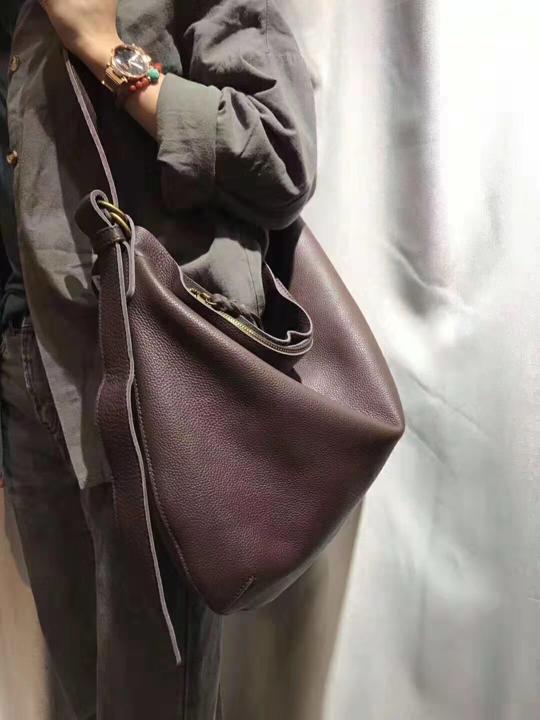Doctor Bag Leather - Bayanlar Hakiki Deri İlk Katman Sığır