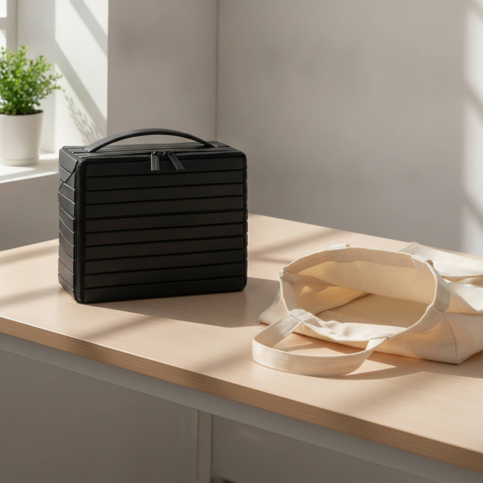 Saplı Kozmetik Çantası Yapılı  - Box Bag Rigid incelemesi ve fiyatı