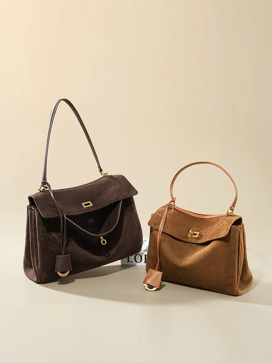 Sonbahar Kış kadın Süet hakiki - Women'S Tote Bags Designer incelemesi ve fiyatı