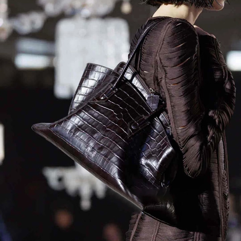 Retro Timsah Desenli Büyük Kap - Women'S Tote Bags Designer incelemesi ve fiyatı