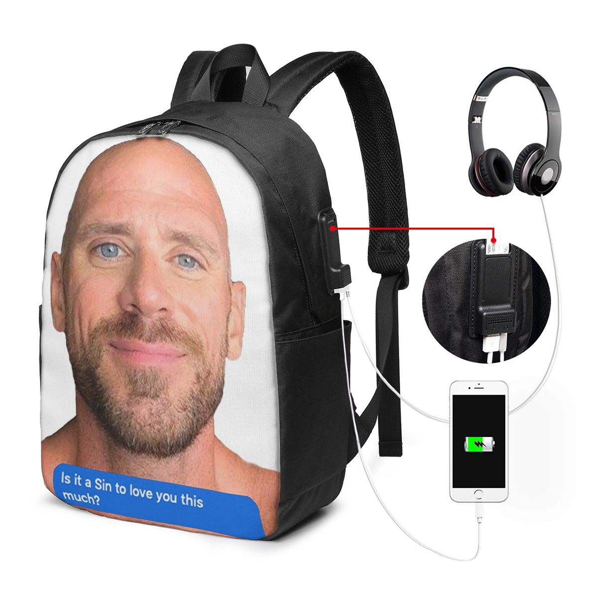 Johnny Sins Flirty Text Bubble - Women'S Bag incelemesi ve fiyatı