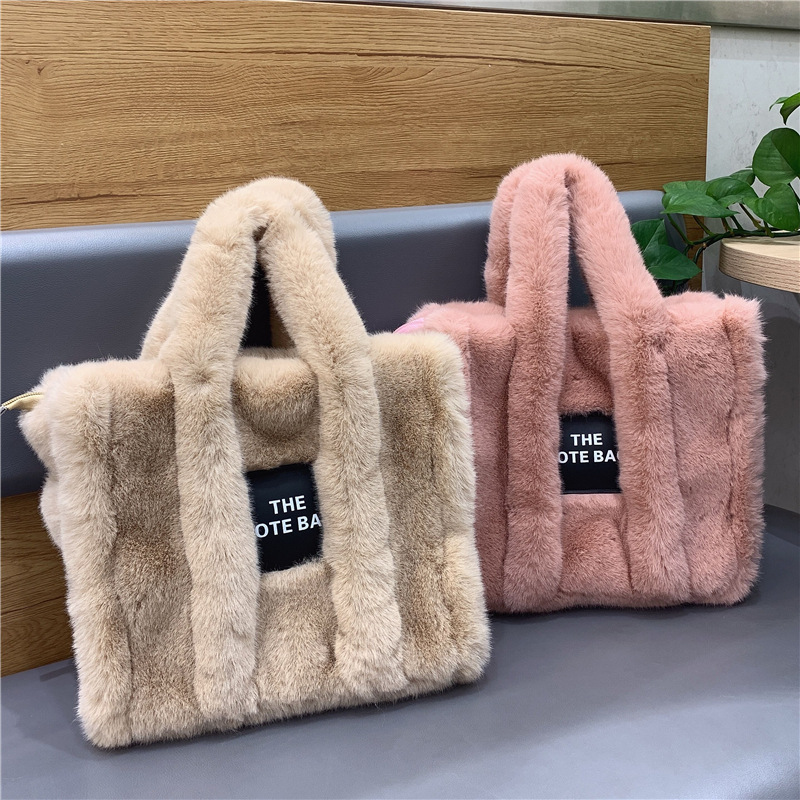 Kış Kadın Taklit Kürk Peluş To - Women'S Tote Bags Designer incelemesi ve fiyatı