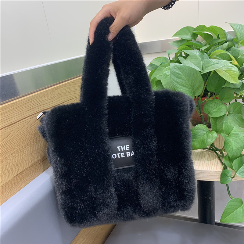 Kış Kadın Taklit Kürk Peluş To - Women'S Tote Bags Designer incelemesi ve fiyatı