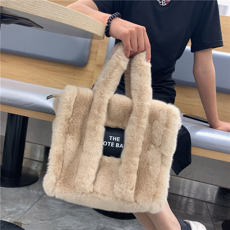 Kış Kadın Taklit Kürk Peluş To - Women'S Tote Bags Designer incelemesi ve fiyatı