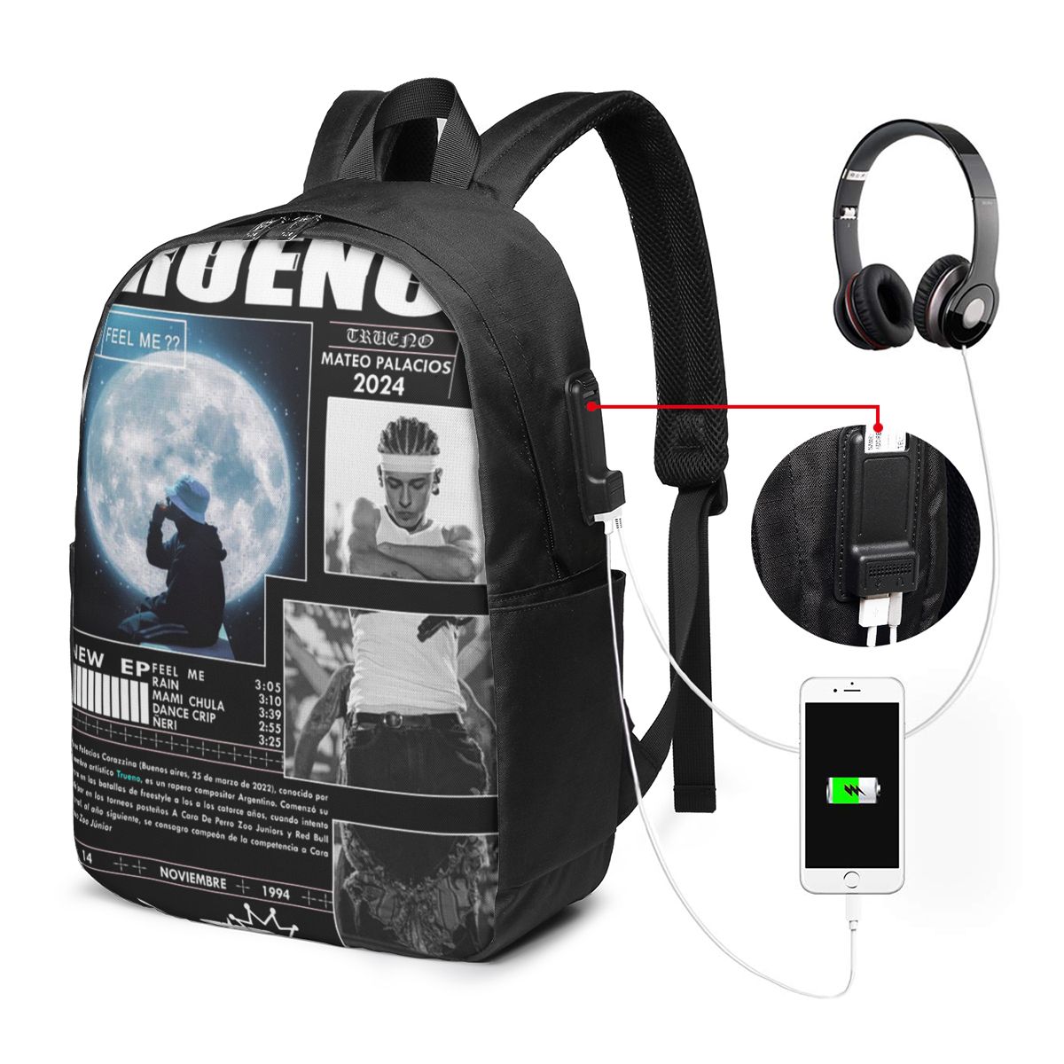 Komik Trueno Hip Hop Rapçi Sır - Women'S Bag incelemesi ve fiyatı