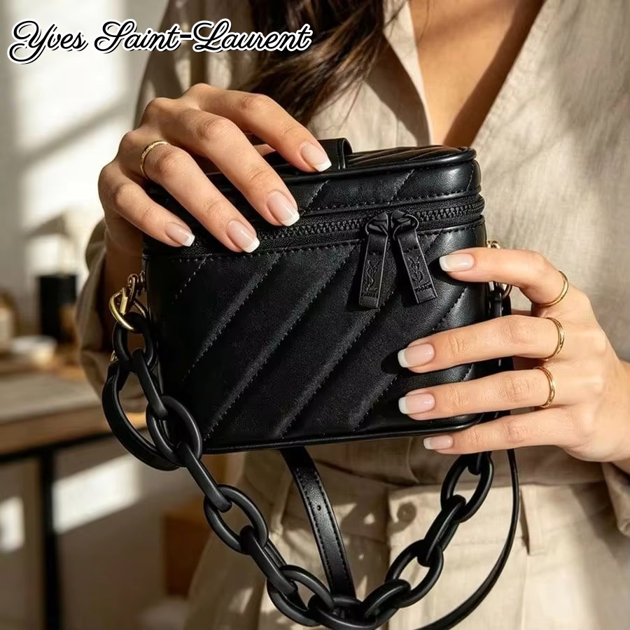 YSL Siyah Chevron Deri Kare Ma - Women'S Ysl Bags Crossbody incelemesi ve fiyatı