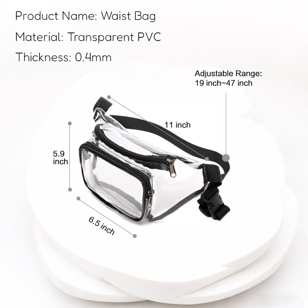 Şeffaf Bel Çantası PVC Çok Ren - Women Bags Pack incelemesi ve fiyatı