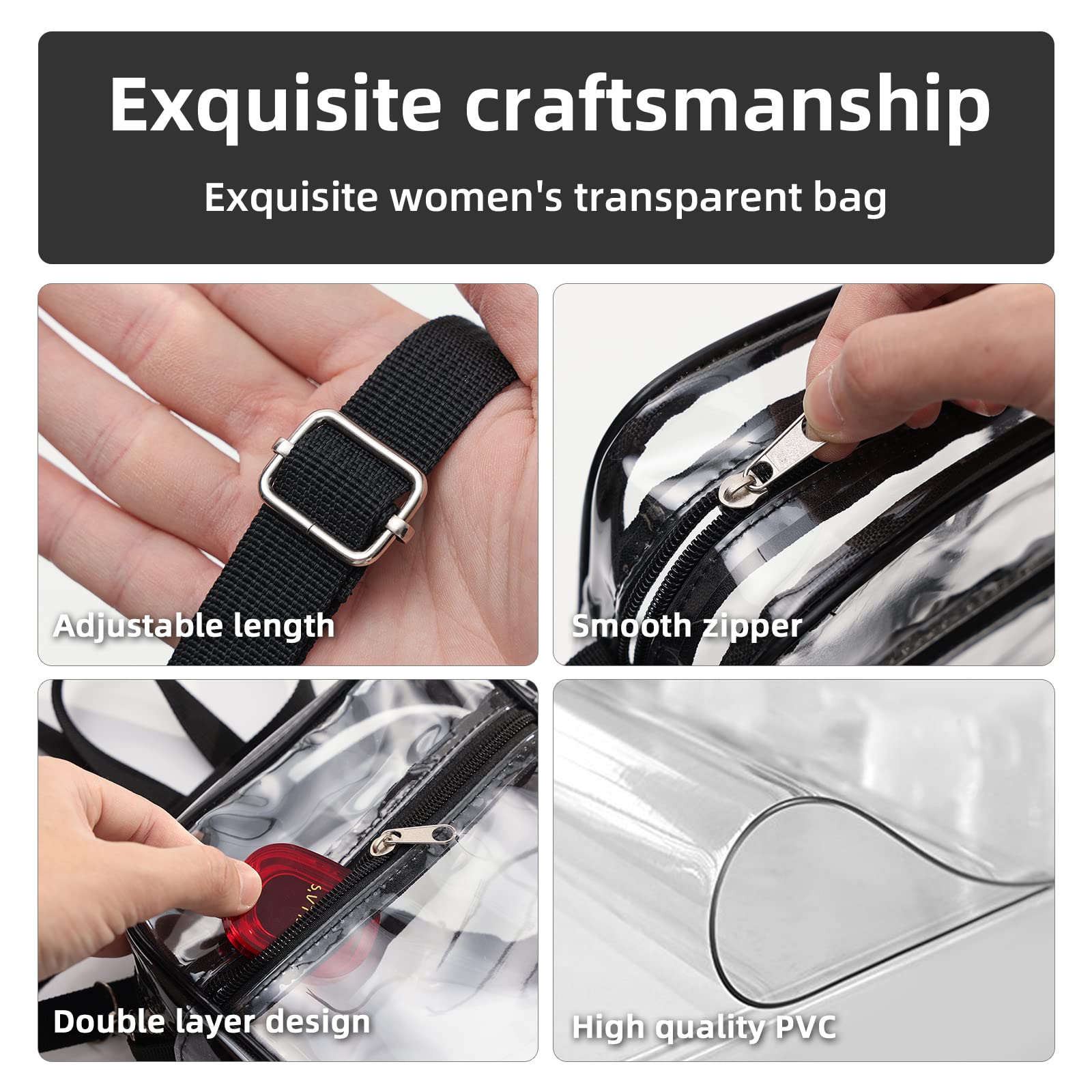1-10 adet kadın şeffaf çapraz  - Women'S Crossbody Bags incelemesi ve fiyatı