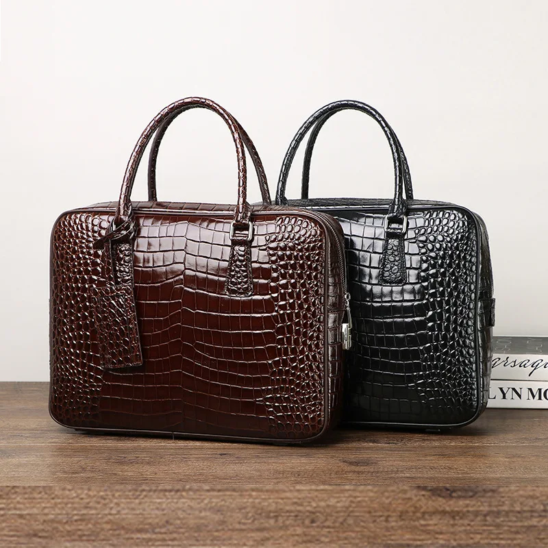 2025 Yeni Lüks Timsah Desen Ha - Doctor Bag Leather incelemesi ve fiyatı
