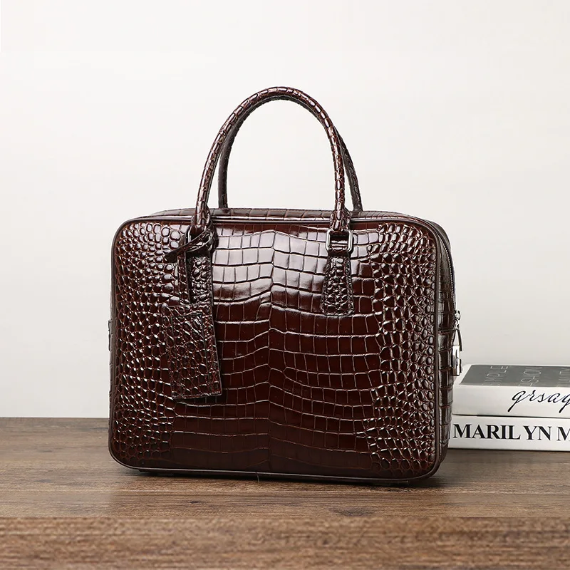 2025 Yeni Lüks Timsah Desen Ha - Doctor Bag Leather incelemesi ve fiyatı