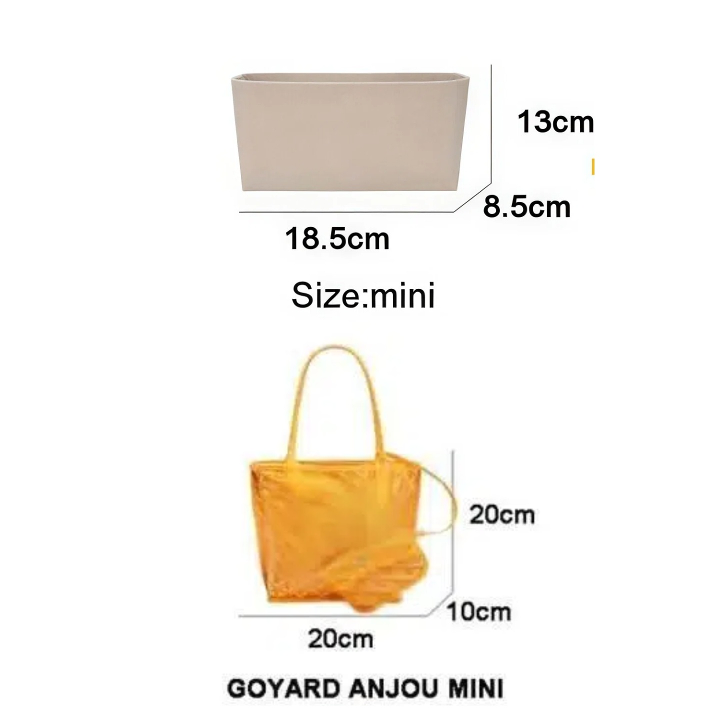 Keçe Çanta İçi Düzenleyici, Go - Women Bags Goyard incelemesi ve fiyatı